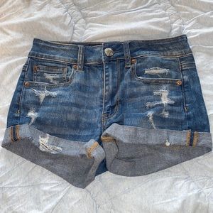 American eagle jean shorts hi rise